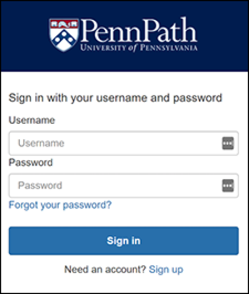 PennPath login screen