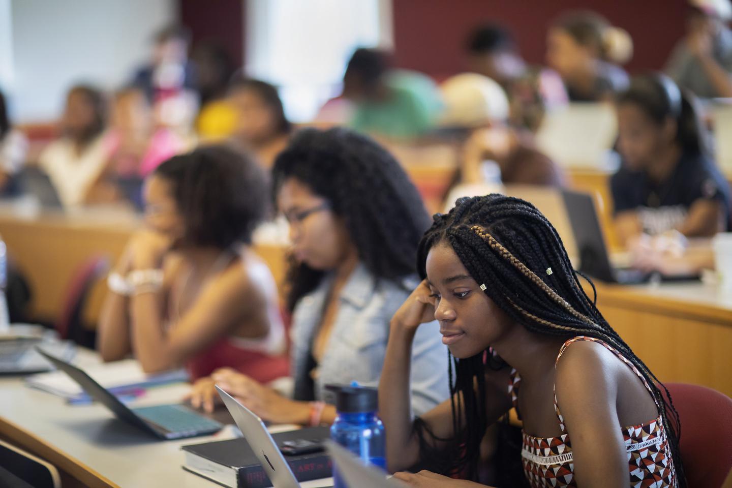 Penn students in lecture hall
