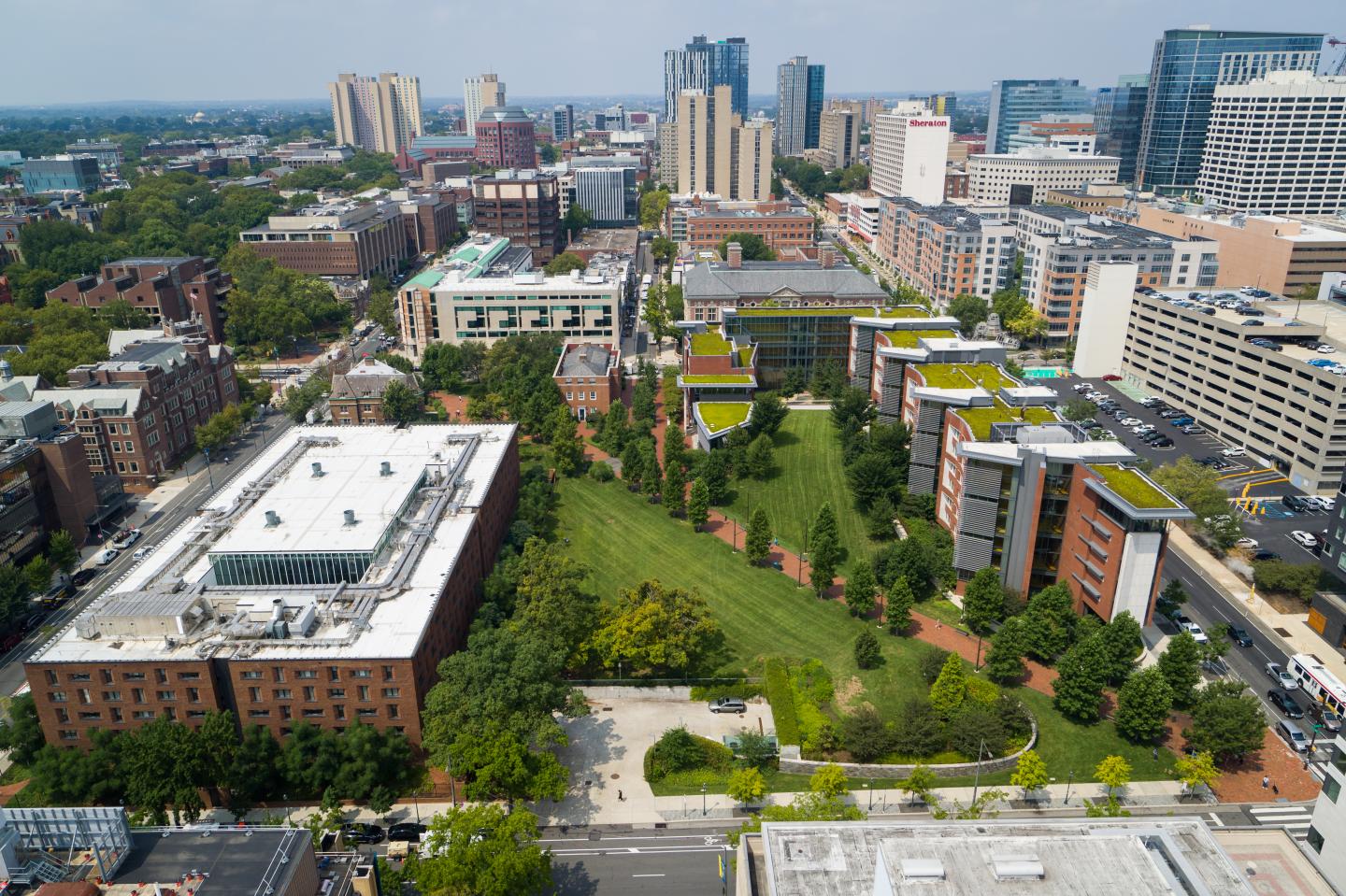 Penn skyline looking west