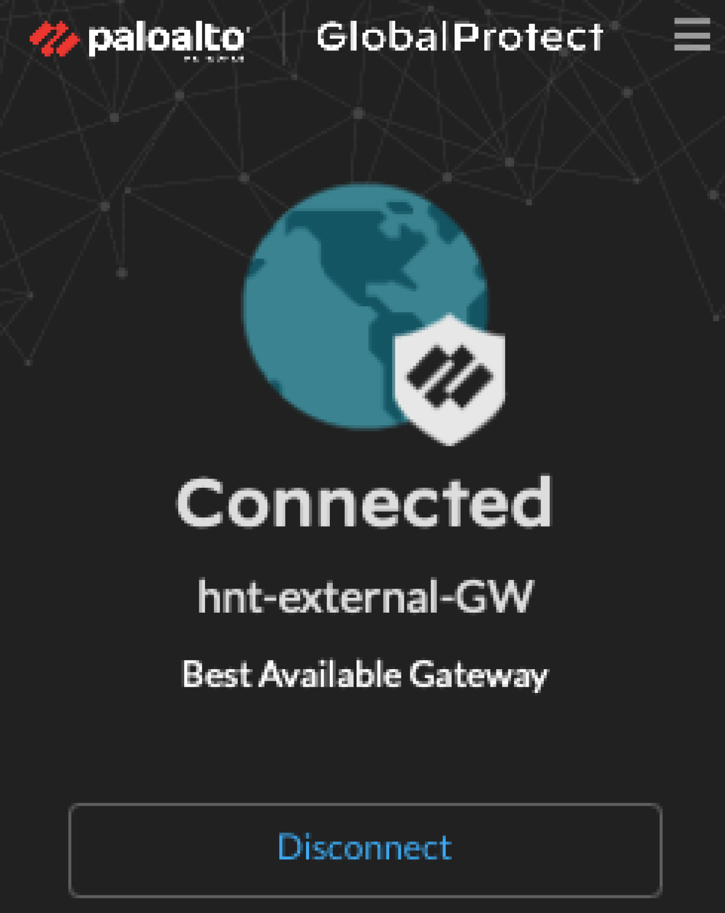 GlobalProtect Connected