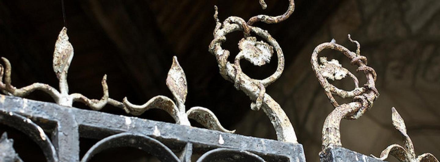 Iron gate on Penn's campus