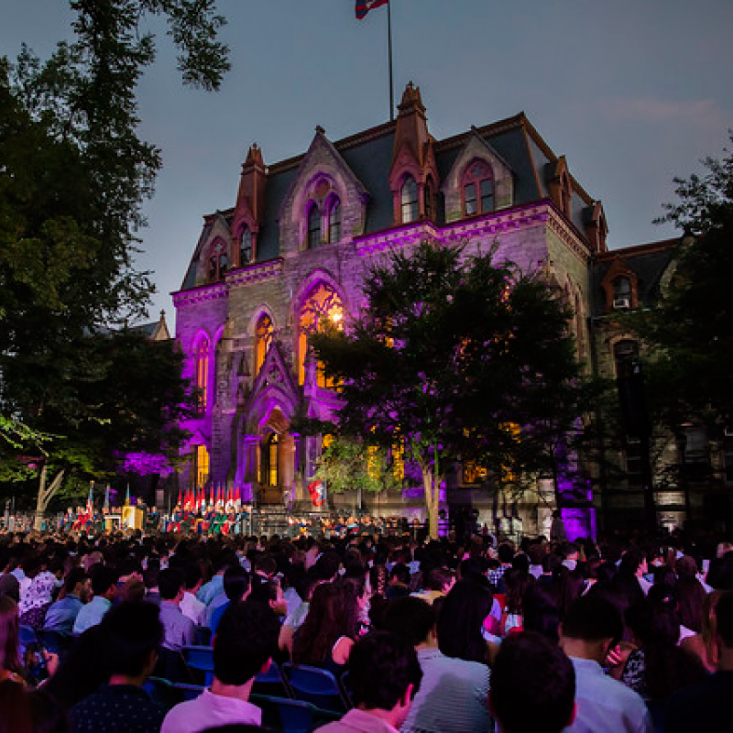 Convocation 2018 at dusk