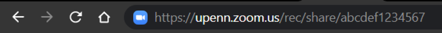Zoom recording URL format